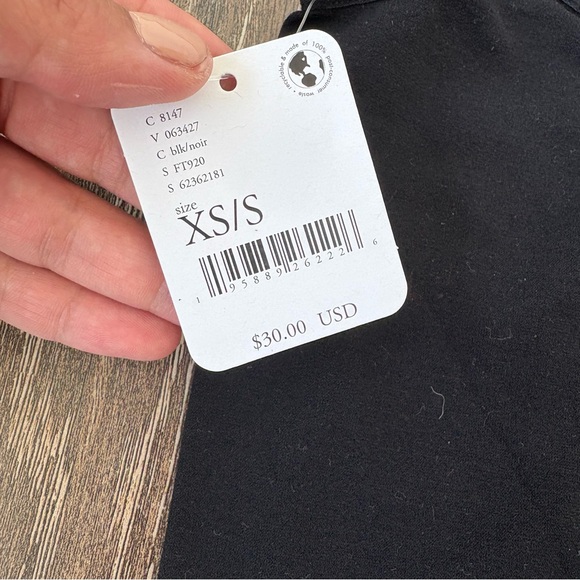 NEW Free People Black Skinny Strap Seamless Mini Slip Size XS/S - Picture 2 of 8